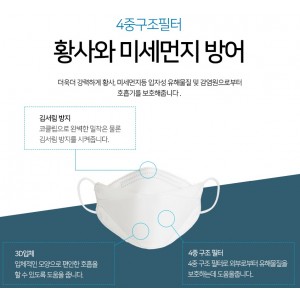 [韓國KF94級] 韓國 DY-KF94 4層立體口罩 (獨立包裝) 6個 (韓國製)